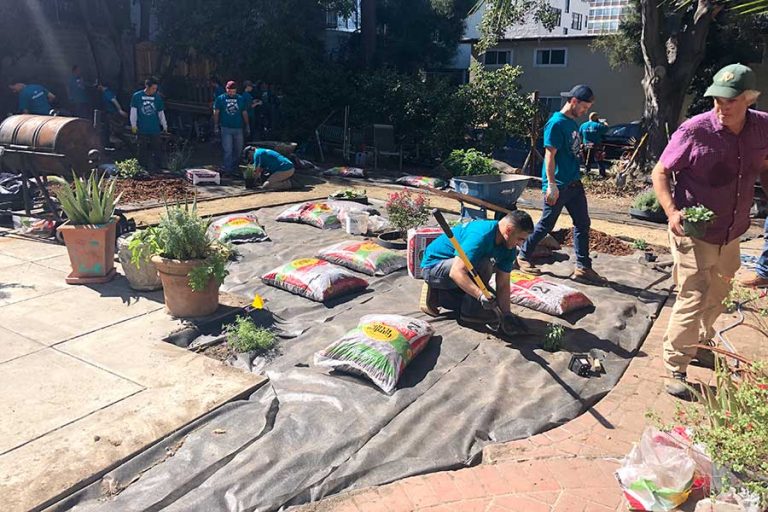 DPR Construction renovates the Vernon backyard at Clausen House